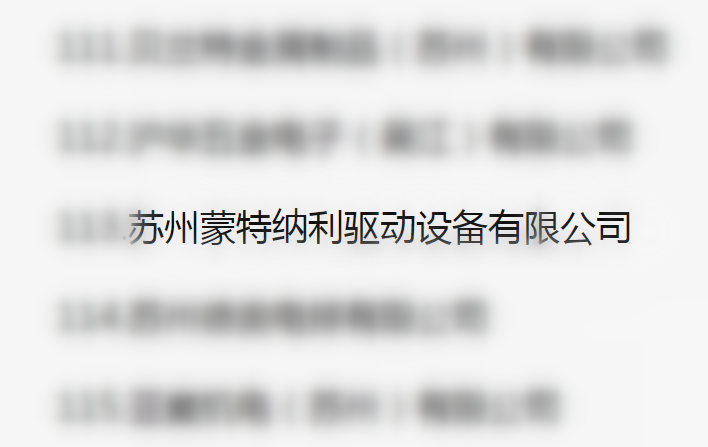 吳江區百強企業(yè)、納稅大戶(hù)，蒙納驅動(dòng)榜上有名